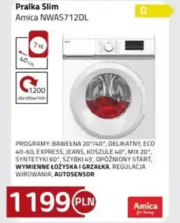 Kakto Amica Pralka Slim NWAS712DL oferta