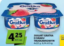 Groszek Danone Jogurt Gratka o smaku truskawkowym oferta