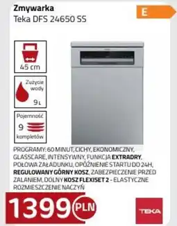 Kakto Teka Zmywarka dfs 24650 ss oferta