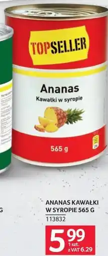 Selgros Topseller Ananas kawałki w syropie oferta
