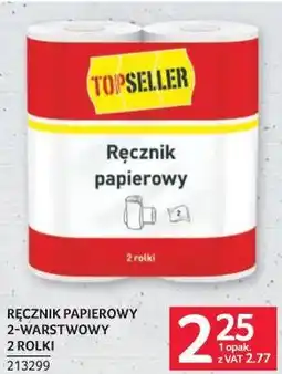 Selgros TOPSELLER Ręcznik papierowy 2-warstwowy 2 rolki oferta