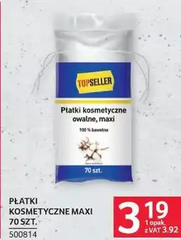 Selgros TOPSELLER Płatki kosmetyczne maxi 70 szt oferta