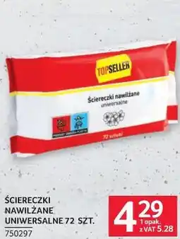 Selgros TOPSELLER Ściereczki nawilżane uniwersalne 72 szt oferta