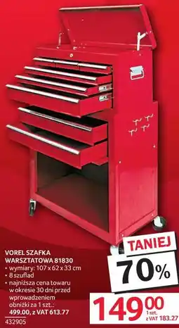 Selgros VOREL SZAFKA WARSZTATOWA 81830 oferta