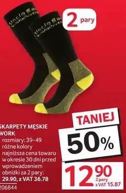 Selgros Skarpety męskie Work oferta