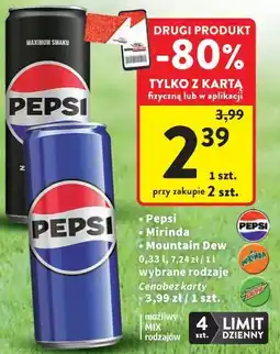 Intermarche Pepsi / Mirinda / Mountain Dew oferta