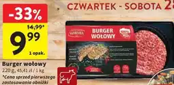 Intermarche Burger wołowy oferta