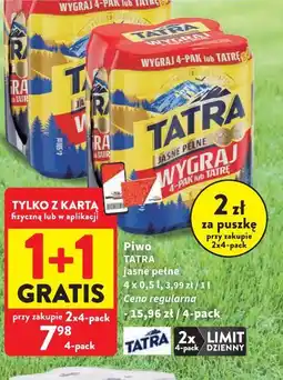 Intermarche Piwo Tatra jasne pełne oferta