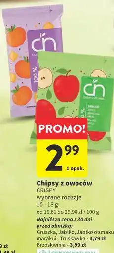 Intermarche Chipsy z owoców CRISPY oferta