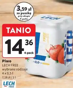 Intermarche Piwo Lech Free wybrane rodzaje oferta