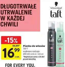 Intermarche Pianka do włosów TAFT oferta