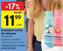 Intermarche Szampon suchy do włosów SCHAUMA oferta
