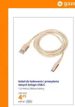 Action Kabel do ładowania i przesyłania danych Sologic USB-C oferta