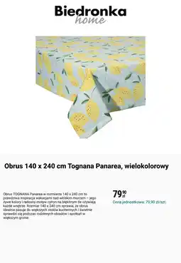 Biedronka Obrus 140 x 240 cm Tognana Panarea oferta