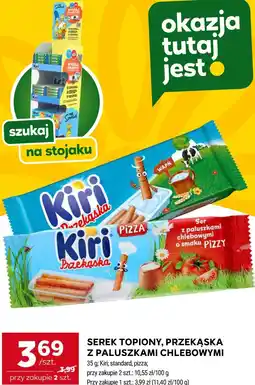 Stokrotka Kiri Serek topiony, przekąska z paluszkami chlebowymi oferta