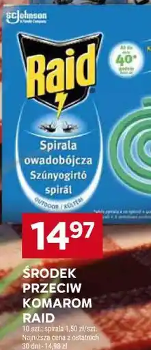Stokrotka Środek przeciw komarom Raid spirala owadobójcza oferta
