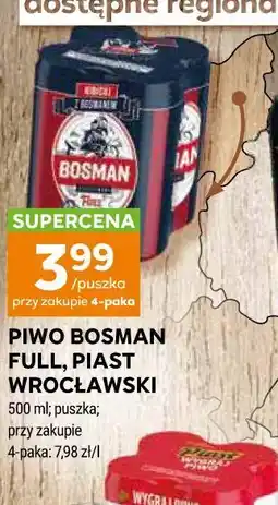 Stokrotka Piwo Bosman Full, Piast Wrocławski oferta