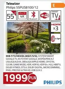 Kakto Philips Telewizor 55PUS8100/12 oferta