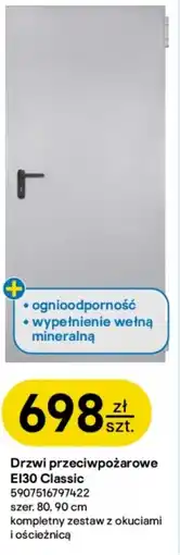 Castorama Drzwi przeciwpożarowe EI30 Classic oferta