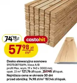 Castorama Deska elewacyjna sosnowa oferta