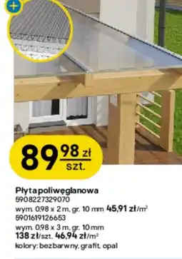 Castorama Płyta poliwęglanowa oferta