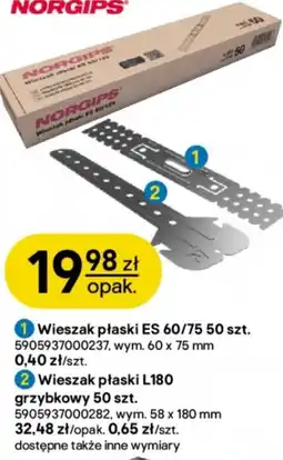 Castorama Norgips Wieszak płaski es 60/75 oferta