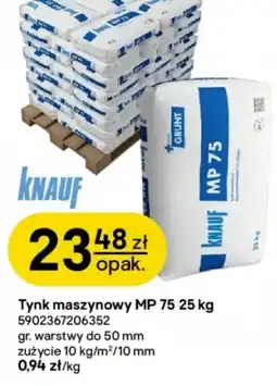 Castorama Knauf Tynk maszynowy mp 75 oferta