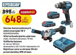 Castorama Erbauer Zestaw bezszczotkowych elektronarzędzi 18 V oferta