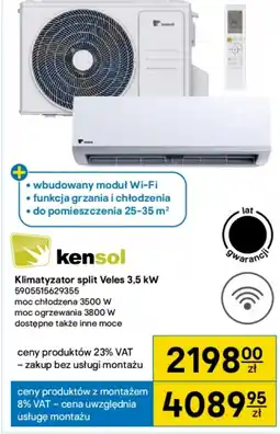 Castorama Kensol Klimatyzator split Veles 3,5 kW oferta