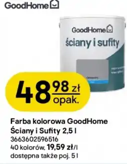 Castorama GoodHome Farba kolorowa Ściany i Sufity oferta
