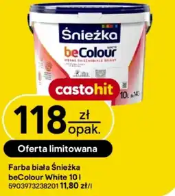 Castorama Śnieżka Farba biała beColour White oferta