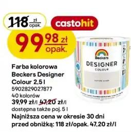 Castorama Beckers Designer Colour Farba kolorowa oferta
