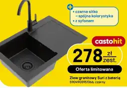 Castorama Zlew granitowy Suri z baterią oferta