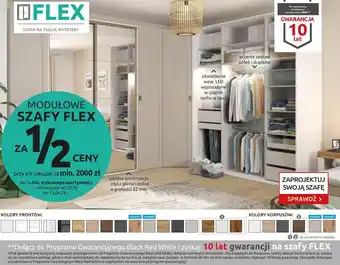 Szafy Flex za ½ ceny przy ich zakupie za min. 2000 zł