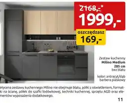 Black Red White Zestaw kuchenny Milino Medium 285 cm bez blatu oferta