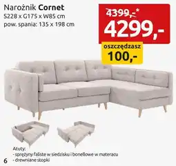 Black Red White Narożnik Cornet oferta