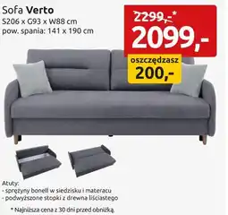 Black Red White Sofa Verto oferta
