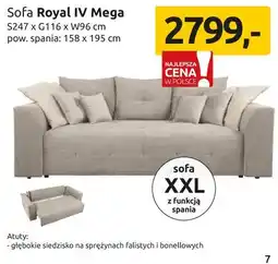 Black Red White Sofa Royal IV Mega oferta