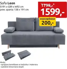 Black Red White Sofa Leon oferta