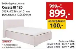 Black Red White Łóżko tapicerowane Cosala III 120 oferta