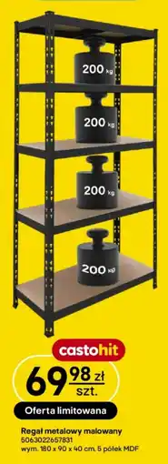 Castorama Regał metalowy malowany oferta