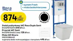 Castorama Roca Zestaw podtynkowy wc Duplo Sanit z miską Bravia oferta