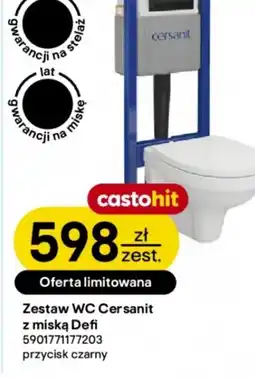 Castorama Cersanit Zestaw wc z miską Defi oferta