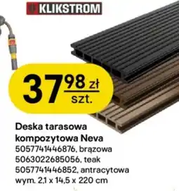 Castorama Klikstrom Deska tarasowa kompozytowa Neva oferta