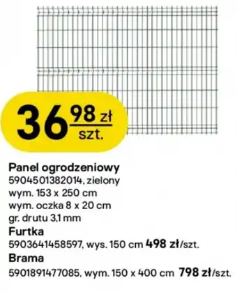 Castorama Panel ogrodzeniowy oferta