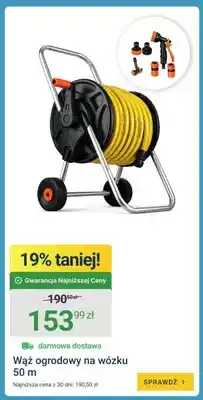 ERLI Wąż ogrodowy na wózku 50m oferta