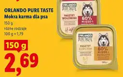 Lidl Mokra karma dla psa Orlando Pure Taste Pasztet Kurczak oferta