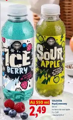 Lidl Napój owocowy Solevita sour apple oferta