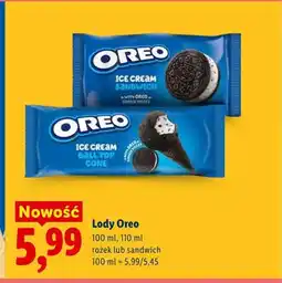 Lidl Lody Oreo rożek oferta