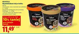 Lidl Wysokobiałkowe lody w kubku Gelatelli czekolada oferta